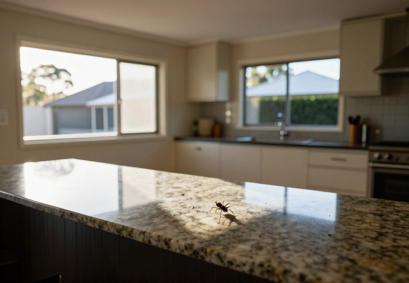 Ant-free living room in Mount Vernon after pest control